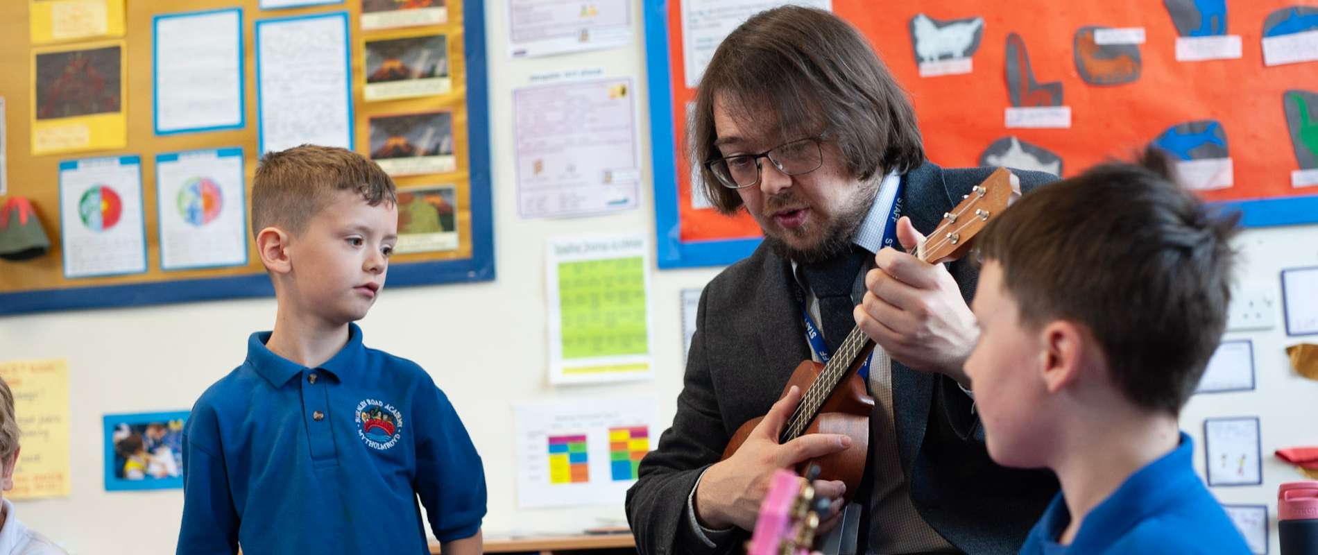 About Calderdale Music Header Image of a Ukulele Lesson